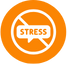 Stress-free learning icon